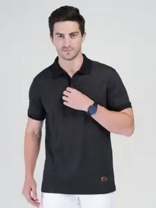 Polo Plus Men Bio Finish Solid Polo Collar Cotton T-shirt