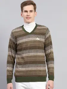 Monte Carlo Men Striped Woollen Pullover
