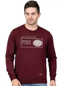 Polo Plus Men Graphic Printed Pullover Sweatshirt