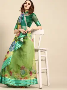 KALINI Floral Organza Saree