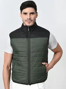 BAESD Men Colourblocked Lightweight Bomber Jacket