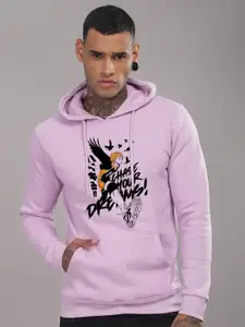 ADRO Men Printed Hooded Sweatshirt