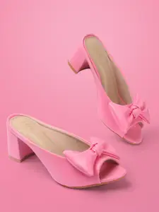 Lavie Women Block Peep Toes with Bows