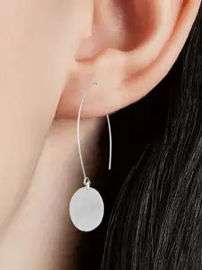 Sangria 925 Sterling Silver Oval Shape Drop Earrings