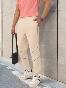 Kook N Keech Men Textured Piping Joggers