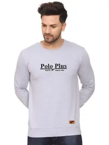 Polo Plus Men Typography Printed Sweatshirt