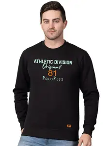 Polo Plus Men Printed Round Neck Sweatshirt