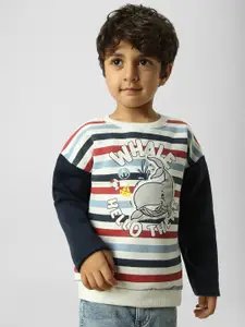 Nauti Nati Boys Striped Antimicrobial Winter Sweatshirt