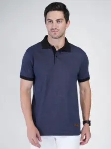 Polo Plus Men Bio Finish Solid Polo Collar Cotton T-shirt