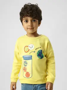 Nauti Nati Boys Graphic Printed Pullover Sweatshirt