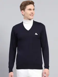 Monte Carlo Men V-Neck Woollen Pullover Sweater