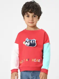 Nauti Nati Boys Interactive & Playful Animal-Themed Applique Sweatshirt
