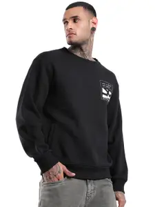 WROGN Men Round Neck Sweatshirt