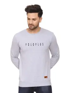 Polo Plus Men Printed Round Neck Sweatshirt