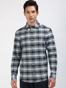 Tommy Hilfiger Men Classic Spread Collar Tartan Checked Cotton Casual Shirt