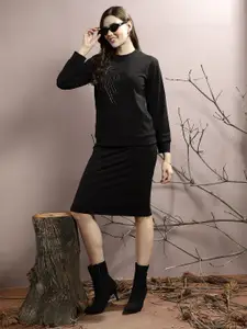 Athena Women Embellished Sweatshirt