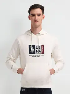 U.S. Polo Assn. Denim Co. Men Printed Cotton Hooded Sweatshirt