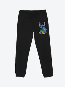 YK Disney Boys Graphic Printed Mid-Rise Track Pants