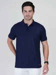 Polo Plus Men Bio Finish Solid Polo Collar T-shirt