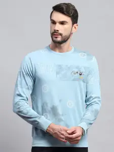 Monte Carlo Men Typography Printed Round Neck Cotton T-shirt