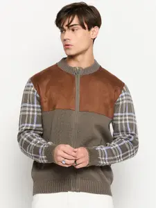 GABBLE & WOLSH Men Colourblocked Cotton Cardigan