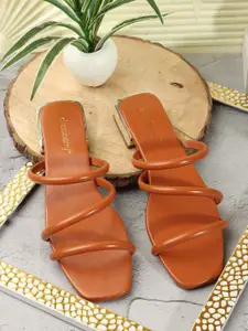 DressBerry Women Solid Open Toe Flats