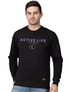 Polo Plus Men Typography Printed Sweatshirt