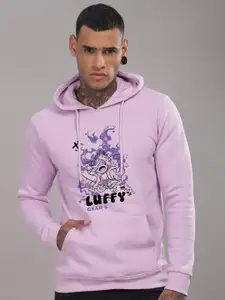 ADRO Men Printed Hooded Pullover Cotton Sweatshirt