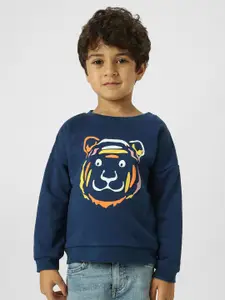 Nauti Nati Boys Printed Round Neck Pullover Sweatshirt