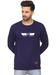 Polo Plus Men Printed Round Neck Sweatshirt