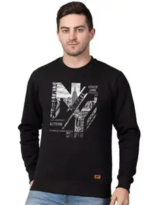 Polo Plus Men Graphic Printed Round Neck Sweatshirt