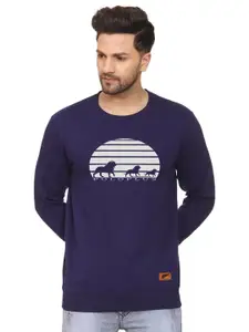 Polo Plus Men Graphic Printed Pullover Sweatshirt
