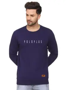 Polo Plus Men Printed Round Neck Sweatshirt