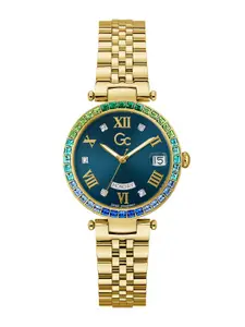 GC GUESS COLLECTION Flair Crystal Blue Round Dial Women Analog Watch - Z01021L7MF