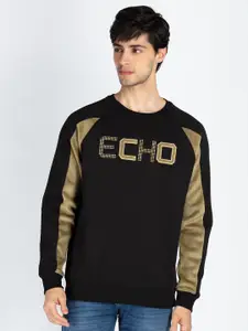 Status Quo Men Colourblocked Round Neck Sweatshirt