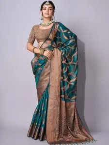 KALINI Woven Design Zari Organza Saree