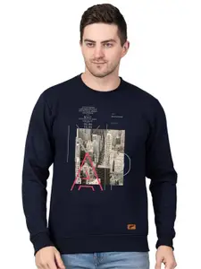 Polo Plus Men Graphic Printed Pullover Sweatshirt