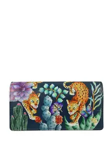 Anuschka Women Floral Printed Two Fold Wallet
