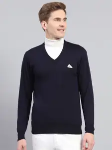 Monte Carlo Men Woollen V-Neck Pullover Sweaters