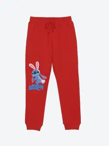 YK Disney Boys Graphic Print Mid Rise Joggers