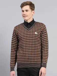 Monte Carlo Men Striped Woollen Pullover
