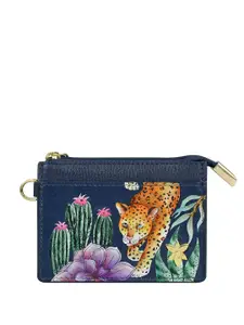 Anuschka Women Conversational Printed Leather Money Clip