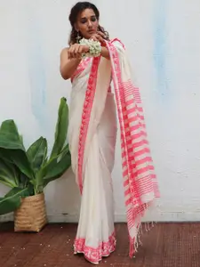 Chidiyaa Woven Design Border Jamdani Saree