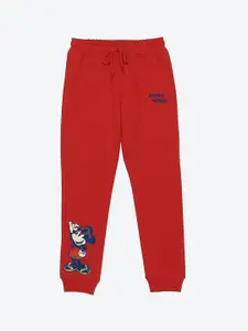 YK Disney Boys Printed Mid-Rise Joggers