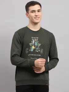 Monte Carlo Men Typography Printed Round Neck Cotton T-shirt