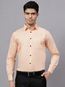 TrendiVastra Men India Slim Spread Collar Solid Cotton Slim Fit Formal Shirt