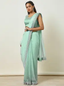 Soch Embellished Beads and Stones Organza Saree