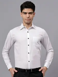 TrendiVastra Men India Slim Spread Collar Solid Cotton Slim Fit Formal Shirt