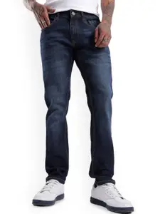 WROGN Men Classic Slim Fit Light Fade Mid-Rise Cotton Jeans