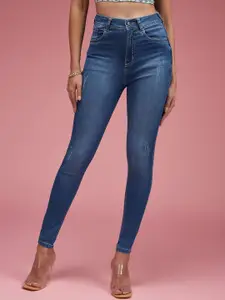 DressBerry Women Skinny Fit High Rise Regular Length Denim Stretchable Jeans